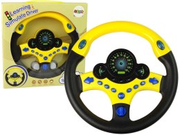Lean Zabawka interaktywna kierownica żółta, światła, dźwięk Lean (10115)