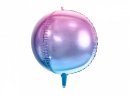 Partydeco Balon foliowy Partydeco Kula ombre, fioletowo-niebieski, 35cm 14cal (FB39-014)