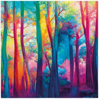 Paw Serwetki Paw Colorful Magic Forest mix nadruk bibuła [mm:] 330x330 (SDL141700)