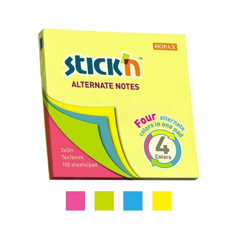 Stick'n Notes samoprzylepny Stick'n mix [mm:] 76x76 (21822)