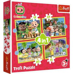 Trefl Puzzle Trefl Cocomelon 4w1 el. (34647)