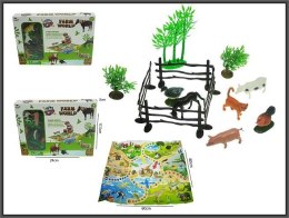 Hipo Figurka Hipo Zwierzęta farma z matą z grą (H13507)