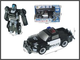 Hipo Samochód policyjny robot 17cm do rozkręcania Hipo (HRU16)