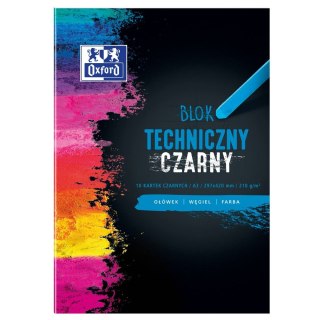 Oxford Blok techniczny Oxford Oxford A3 czarny 210g 10k (400093235)