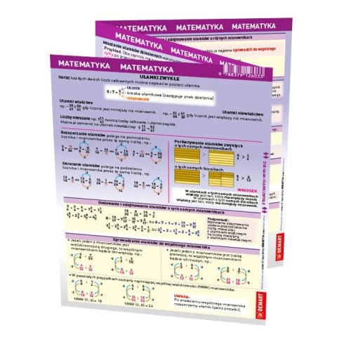 Demart Książeczka edukacyjna maxi ściąga matematyka Demart