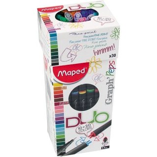 Maped Cienkopis Maped Graph Peps DUO, mix 0,4mm 2kol. (749260)