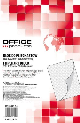 Office Products Blok do tablic flipchart 20k. krata Office Products (20136529-14)