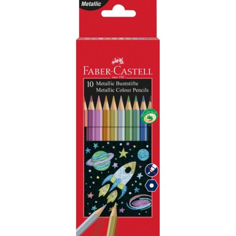 Faber Castell Kredki ołówkowe Faber Castell zwierzątka 10 kol. (FC183525)