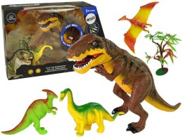 Lean Figurka Lean Zestaw Dinozaurów Tyranozaur Rex Akcesoria Dźwięk Światła (9719)