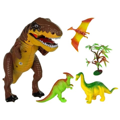 Lean Figurka Lean Zestaw Dinozaurów Tyranozaur Rex Akcesoria Dźwięk Światła (9719)