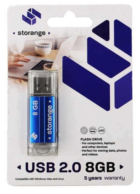 Storange Pendrive Storange Blue 8GB (STORANPEN8GBBLUE2.0)