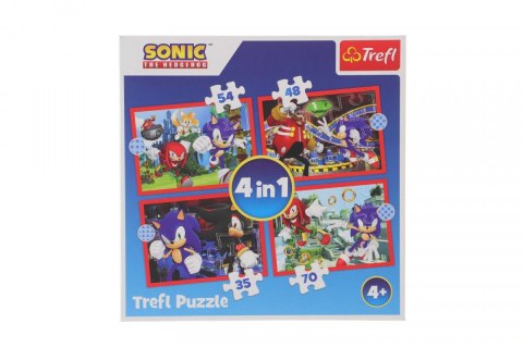 Trefl Puzzle Trefl Sonic 4w1 Przygody Sonica 4w1 el. (34625)