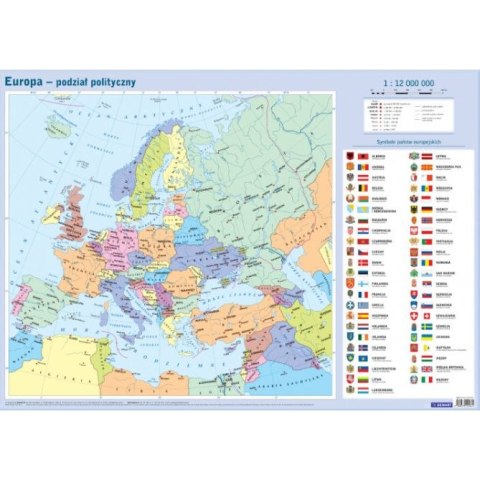 Demart Mapa ścienna Demart Mapa w tubie - Europa polityczna