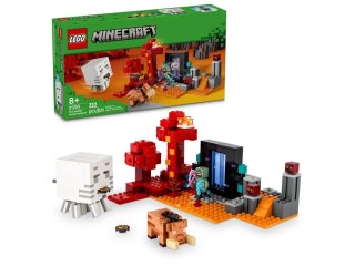 Lego Klocki konstrukcyjne Lego Minecraft Zasadzka w portalu do Netheru (21255)