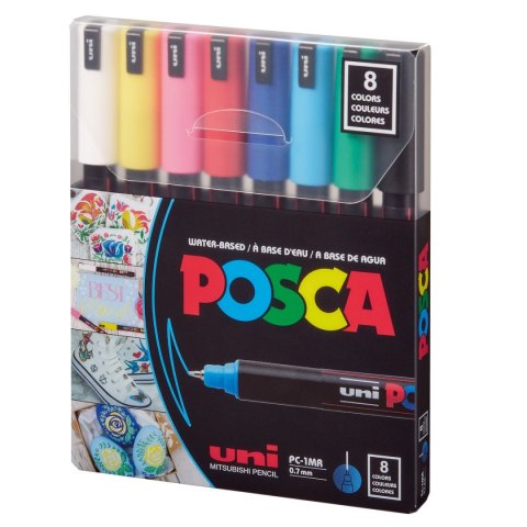 Posca Marker specjalistyczny Posca PC-1MR/8 5906340928309, (różne) 0,07mm igłowa końcówka (194465)