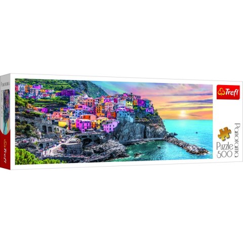 Trefl Puzzle Trefl Vernazza o zachodzie słońca, Włochy 500 el. (29516)