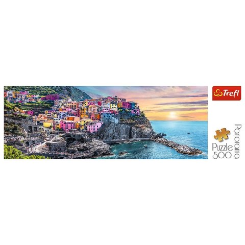 Trefl Puzzle Trefl Vernazza o zachodzie słońca, Włochy 500 el. (29516) Trefl Puzzle Trefl Vernazza o zachodzie słońca, Włochy 500 el. (29516)