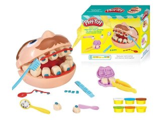 Bigtoys Masa plastyczna dla dzieci Bigtoys dentysta mix (BPLA4066)