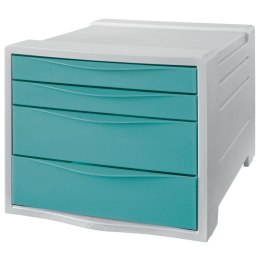 Esselte Pojemnik z szufladami Esselte Colour Breeze niebieski 4 szuflad (626284)