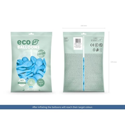 Partydeco Balon gumowy Partydeco Pastel Eco Balloons błękitny 260mm (ECO26P-011)