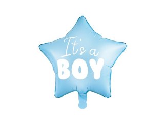 Partydeco Balon foliowy Partydeco gwiazdka, niebieska Its a Boy 48 cm (FB22P-001J)