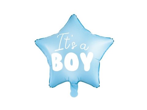 Partydeco Balon foliowy Partydeco gwiazdka, niebieska Its a Boy 48 cm (FB22P-001J)