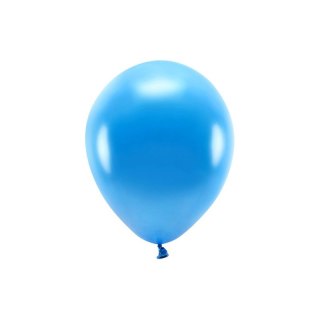 Partydeco Balon gumowy Partydeco Metalizowane Eco Balloons niebieska 260mm (ECO26M-001)