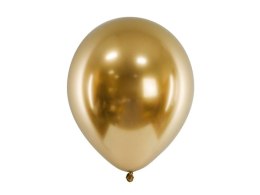 Partydeco Balon gumowy Partydeco Metalizowane Glossy złoty 260mm (CHB1-019-50)