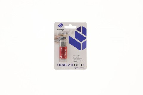 Storange Pendrive Storange Red 8GB (STORANPEN8GBRED2.0)