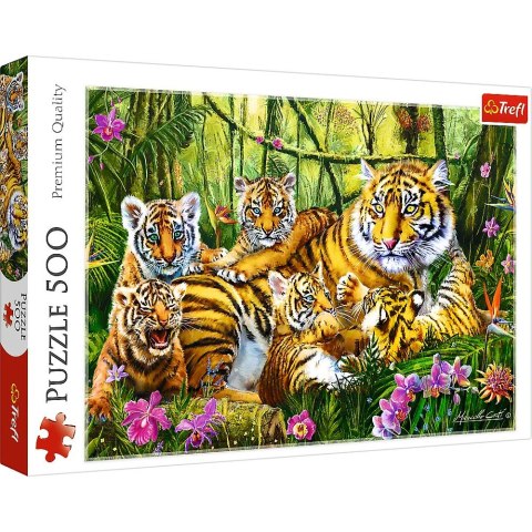 Trefl Puzzle Trefl Rodzina tygrysów 500 el. (37350)