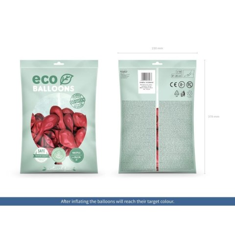 Partydeco Balon gumowy Partydeco Metalizowane Eco Balloons czerwony 260mm (ECO26M-007) Partydeco Balon gumowy Partydeco Metalizowane Eco Balloons czerwony 260mm (ECO26M-007)