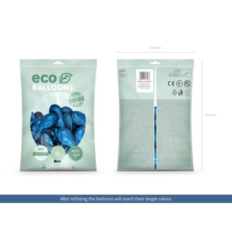 Partydeco Balon gumowy Partydeco Metalizowane Eco Balloons granatowy 260mm (ECO26M-074) Partydeco Balon gumowy Partydeco Metalizowane Eco Balloons granatowy 260mm (ECO26M-074)