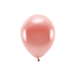 Partydeco Balon gumowy Partydeco Metalizowane Eco Balloons różowy 260mm (ECO26M-019R)