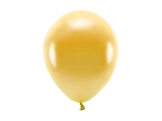 Partydeco Balon gumowy Partydeco Metalizowane Eco Balloons złoty 260mm (ECO26M-019)