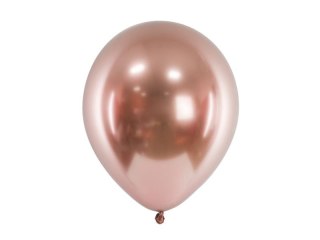 Partydeco Balon gumowy Partydeco Metalizowane Glossy różowe złoto 300mm (CHB1-019R-50)