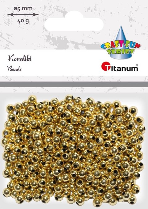 Titanum Koraliki kreatywne Craft-Fun Series złote Titanum (XBL01)
