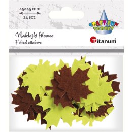 Titanum Naklejka (nalepka) Craft-Fun Series filc - liść klonu Titanum (DF009G)