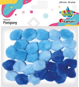 Titanum Pompony Titanum Craft-Fun Series niebieski 30 szt (283066)