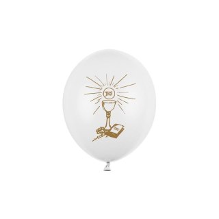 Partydeco Balon gumowy Partydeco 50 szt biały perłowy (SB12P-109Z-008)