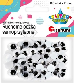 Titanum Oczka Titanum Craft-Fun Series samoprzylepne 10mm 100 szt