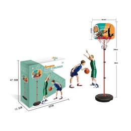 Adar Kosz (obręcz) zestaw do gry w koszykówkę, tablica z koszem 42,5x36,5cm na regulowanym stojaku do wys.2m Adar (536128)