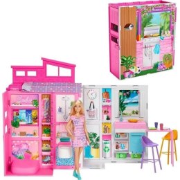 Barbie Domek dla lalek Fashionistas rzytulny domek + Lalka Barbie (HRJ77)