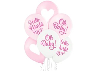 Godan Balon gumowy Godan Oh baby girl różowa 300mm 12cal (BRN 5000587)