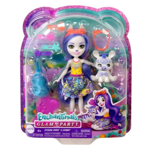 Mattel Lalka Mattel Enchantimals Zebra Lalka Deluxe [mm:] 150 (HNV28)