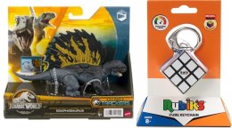 Mattel Pakiet PROMOCJA Dinozaur Jurassic Atak + KOSTKA RUBIKA BRELOK 3X3 Hln63+6064001 Mattel (498543+500060)