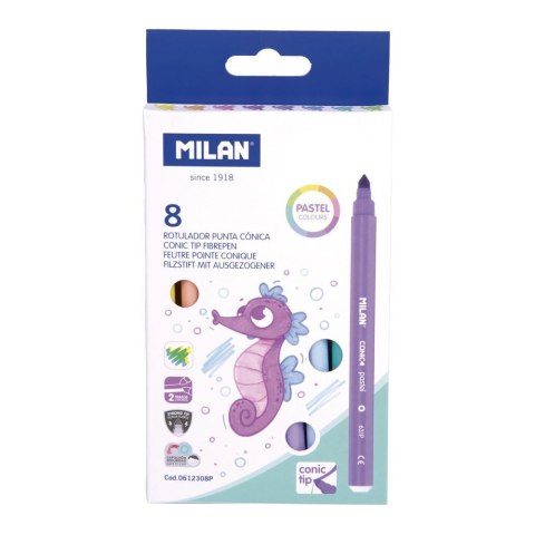 Milan Flamaster Milan pastel 8 kol. (0612308P)