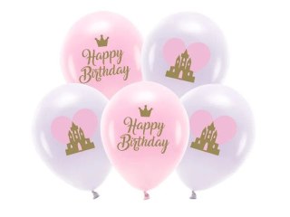 Partydeco Balon gumowy Partydeco Eco 33 cm, Happy Birthday mix 330mm (ECO33P-205-000-5)