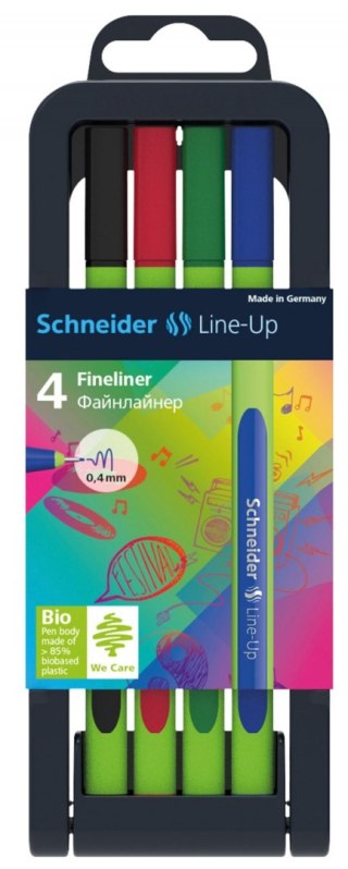 Schneider Cienkopis Schneider Line-Up, mix 0,4mm 4kol. (SR191094)