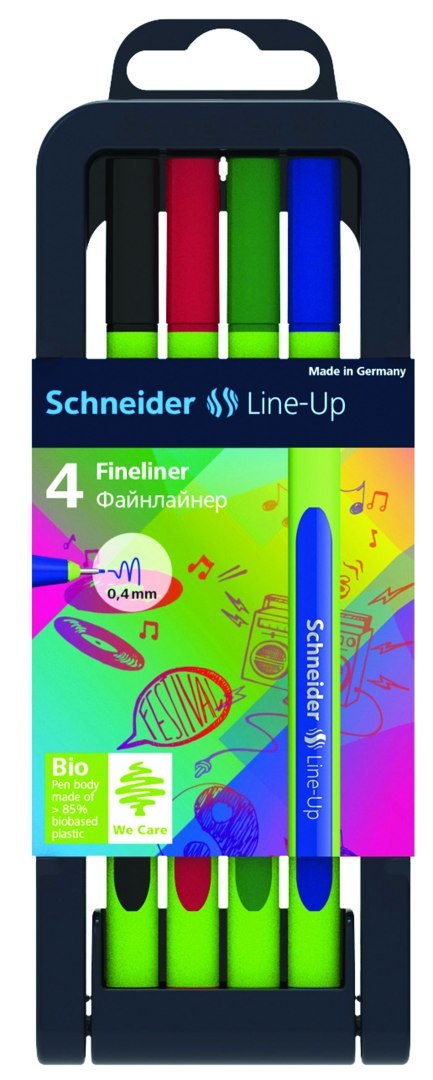 Schneider Cienkopis Schneider Line-Up, mix 0,4mm 4kol. (SR191094)