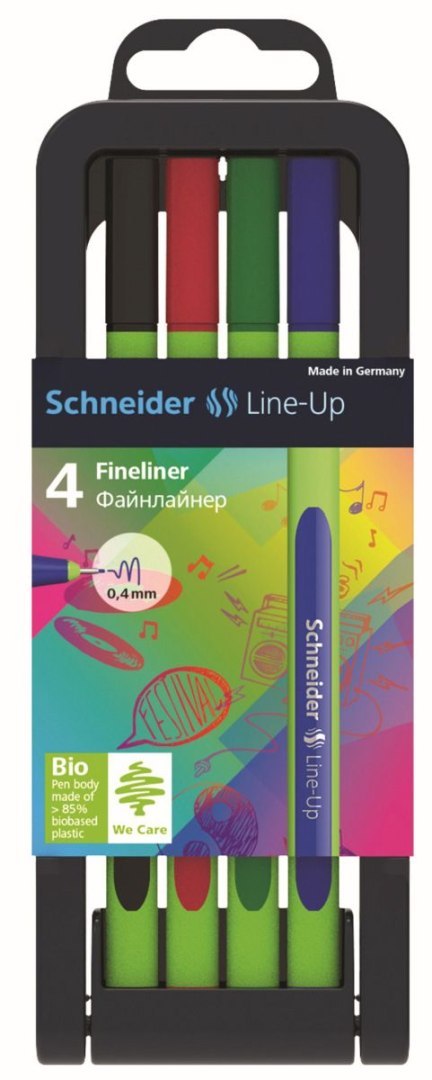 Schneider Cienkopis Schneider Line-Up, mix 0,4mm 4kol. (SR191094)